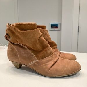 Steve Madden Leather and Suede Booties.